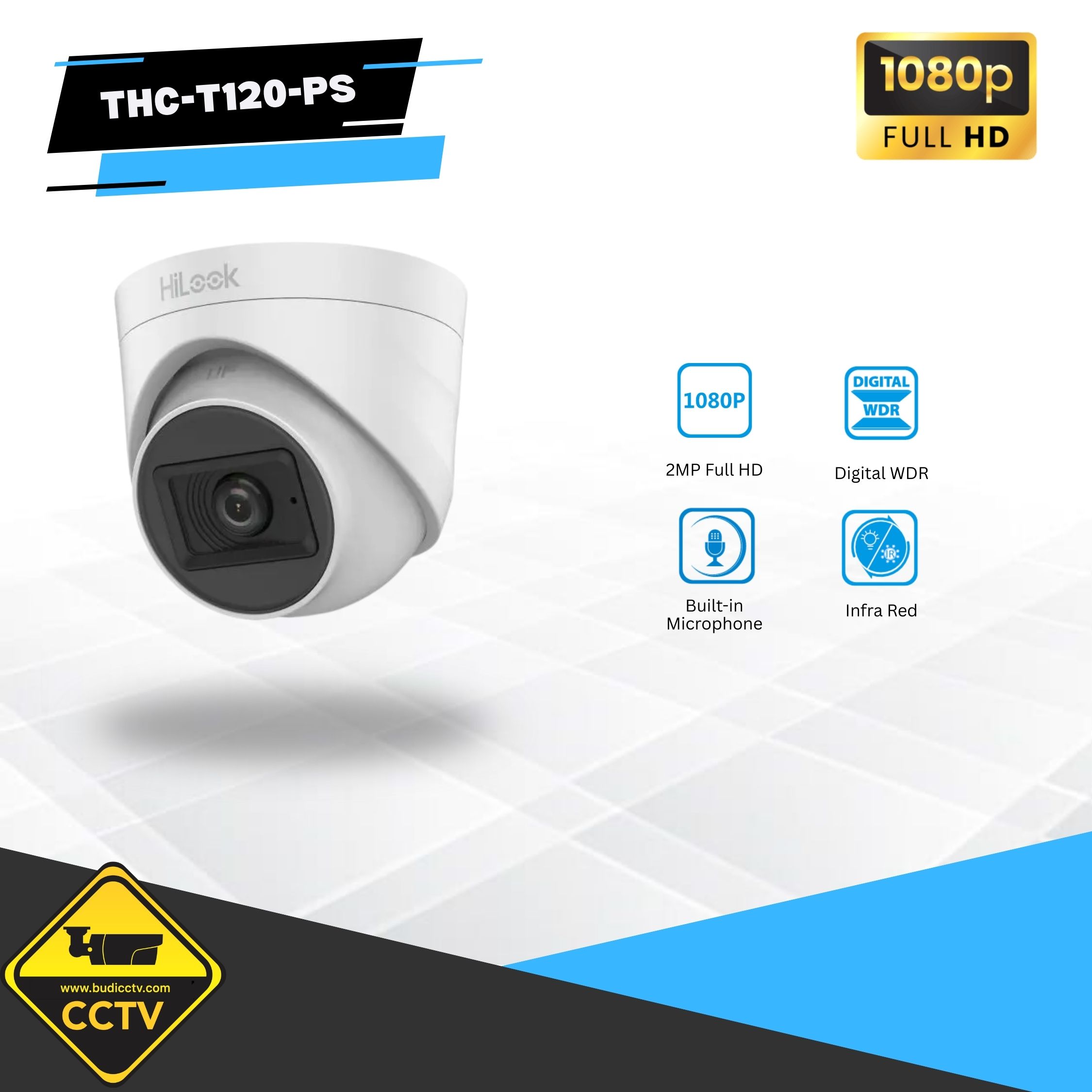 KAMERA HILOOK INDOOR AUDIO 2MP THC-T120-PS