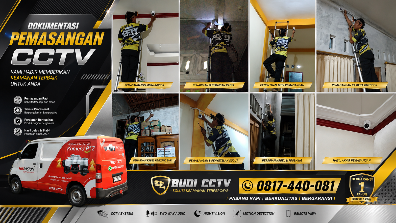 Instalasi CCTV Hikvision, Rumah Warga Pekalongan Lebih Aman