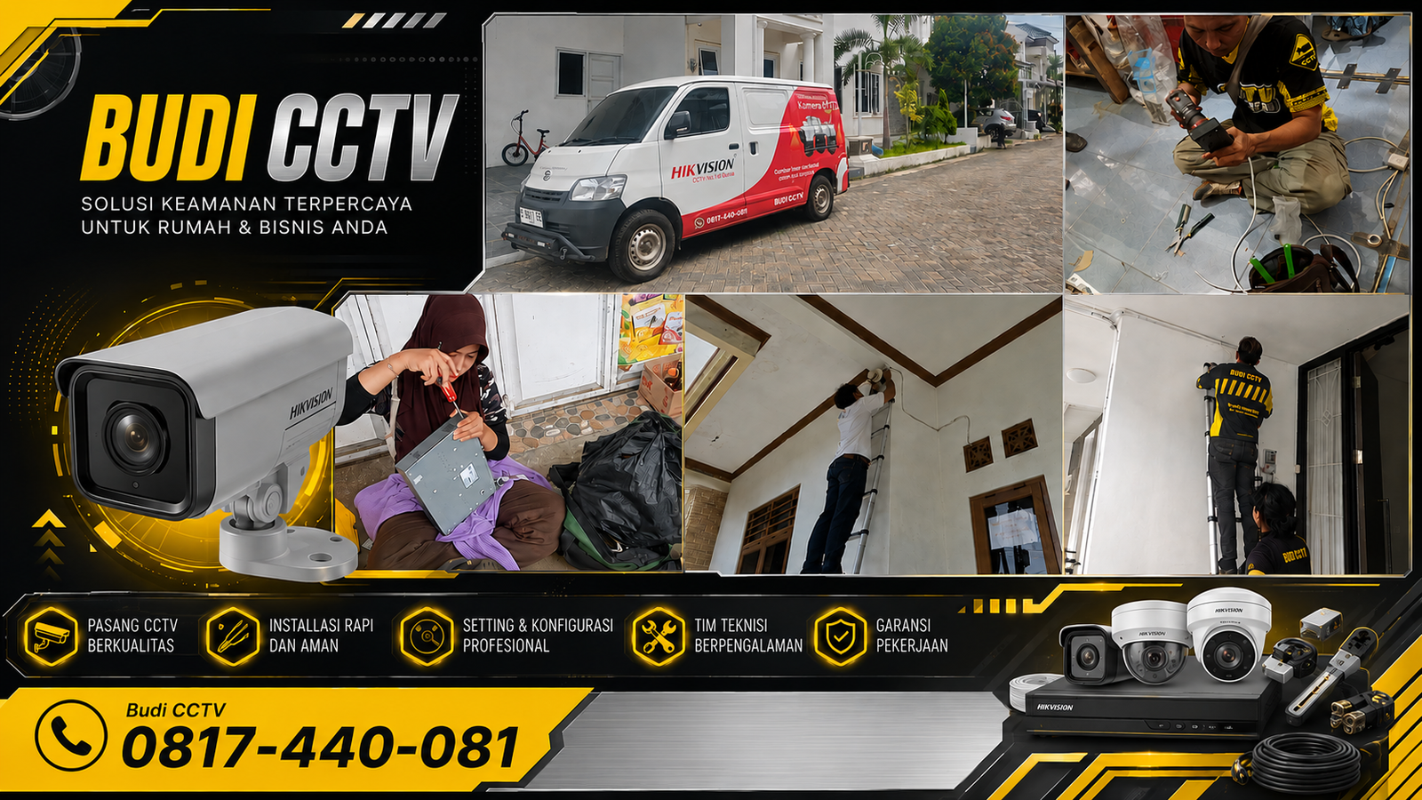 Instalasi CCTV Hikvision di Kediaman Warga Pekalongan