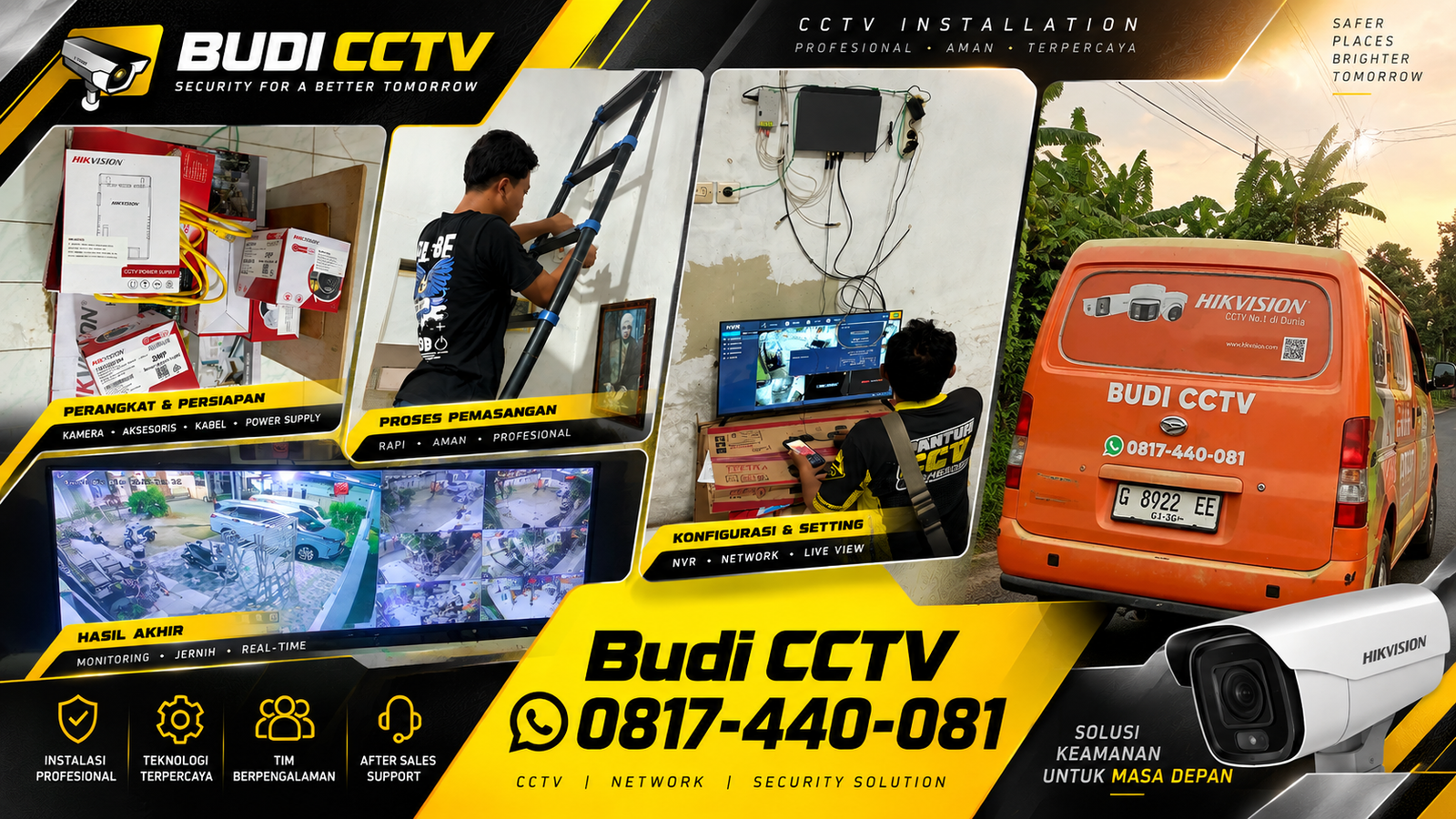 Instalasi CCTV Hikvision di Gudang Pekalongan