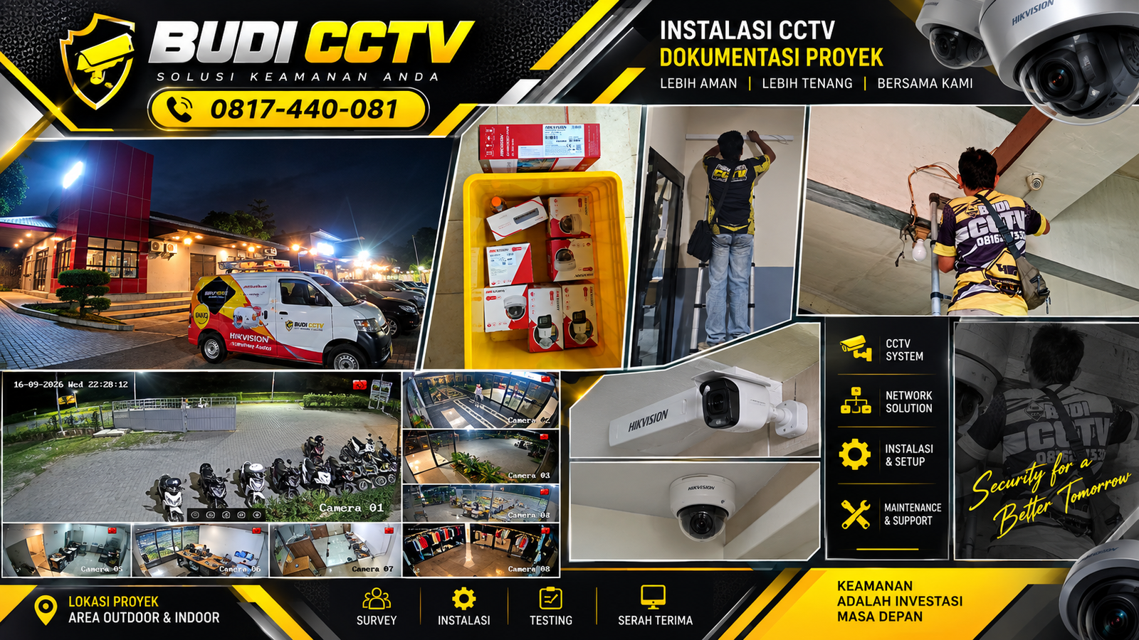 Instalasi CCTV Hikvision Kafe Batang, Solusi Keamanan untuk Usaha Kuliner Modern