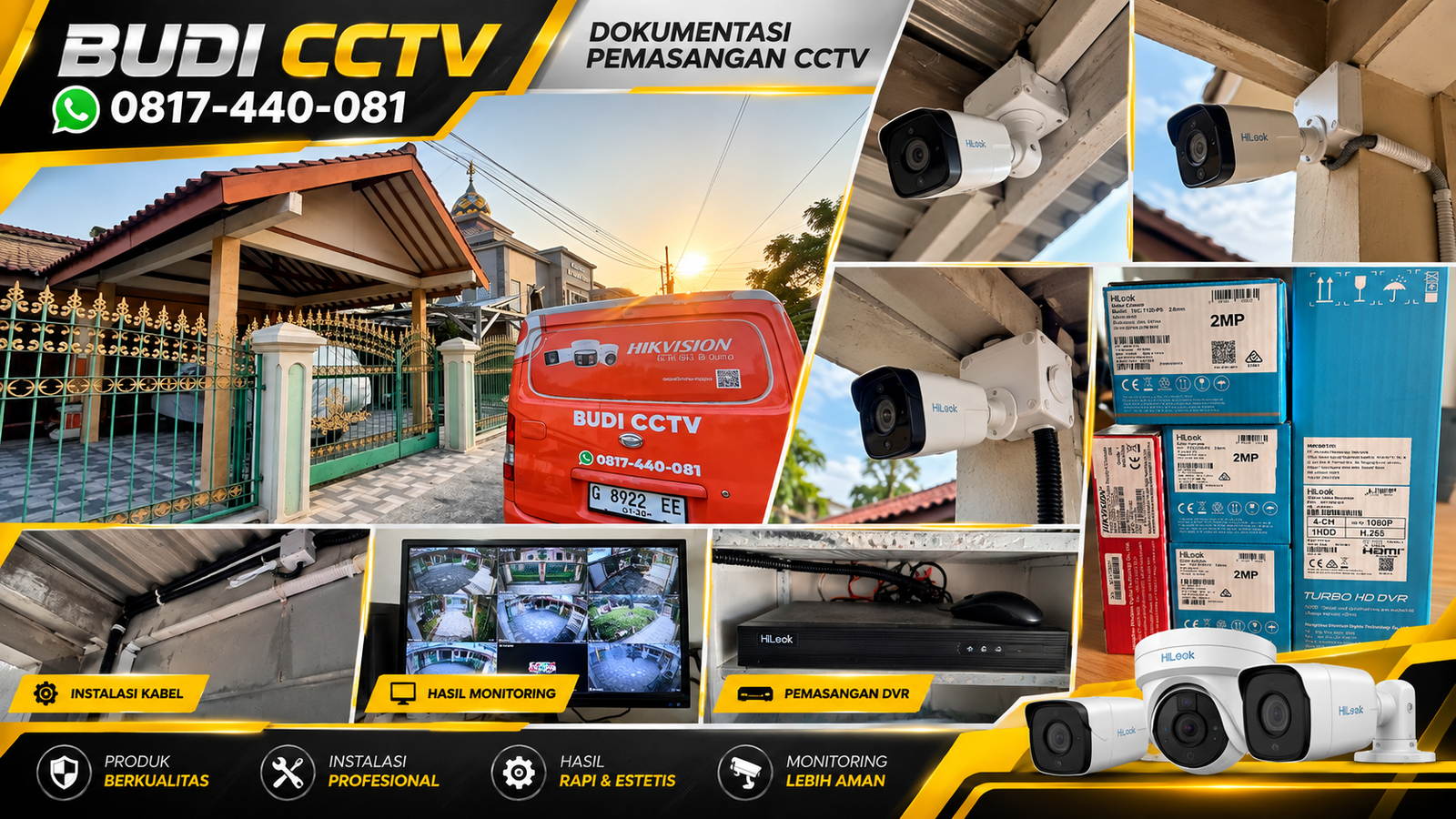 Instalasi CCTV Hilook di Rumah Pekalongan, Solusi Keamanan yang Praktis