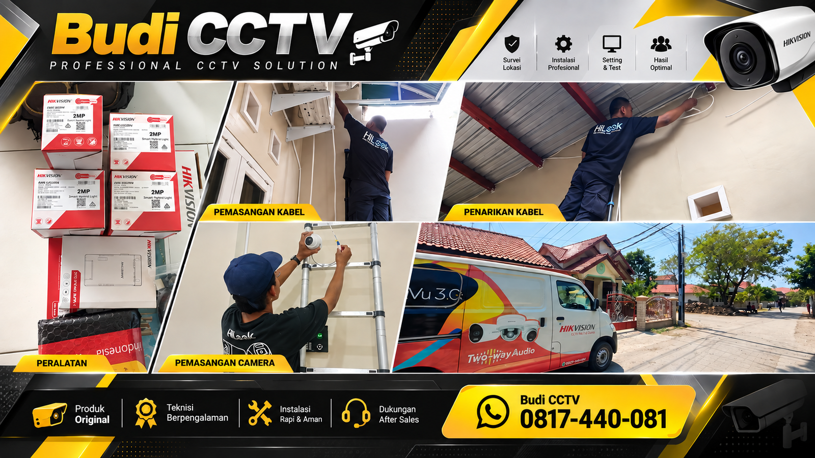Pemasangan CCTV Hikvision untuk Rumah di Pekalongan