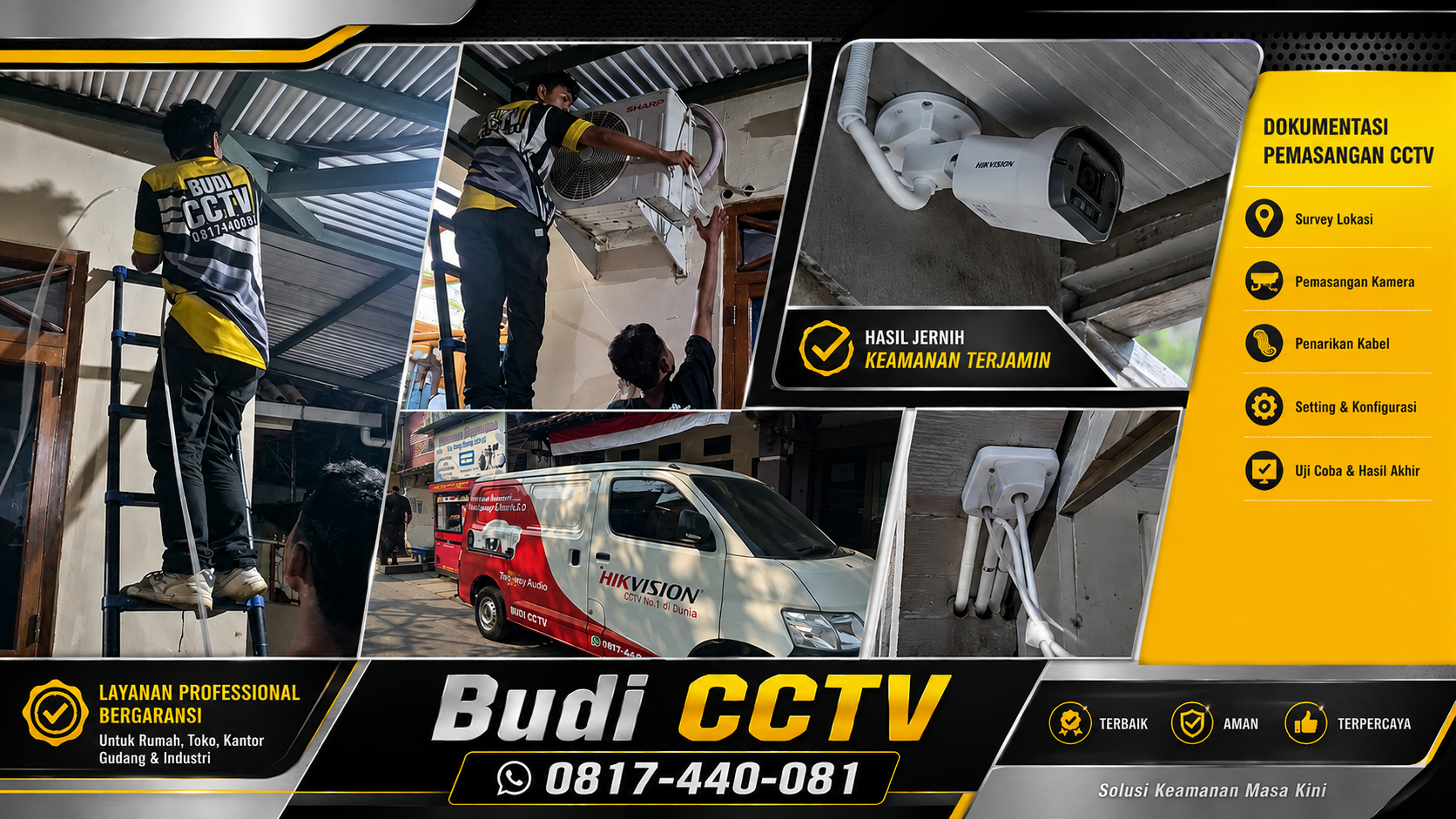 Pemasangan CCTV Hikvision di Rumah Warga Batang